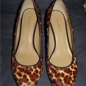 Talbots Brown Leopard Print Heels
